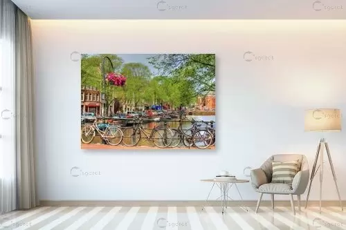אמסטרדם 3 - מתן הירש - תמונות אורבניות לסלון  - מק''ט: 335615