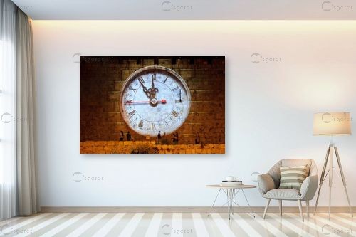 שעון – אלי נגר | תמונה לקיר בסגנון כפרי