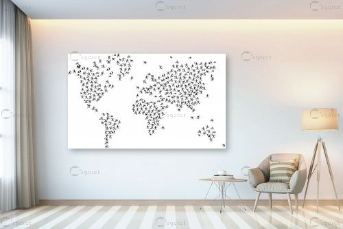 מפת עולם ספורטאים – מפות העולם | תמונה לקיר