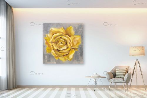 ורד צהוב II - Silvia Vassileva - תמונות לסלון רגוע ונעים  - מק''ט: 385418