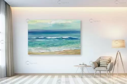 חוף באור זריחה – Silvia Vassileva | תמונה לקיר בסגנון מודרני