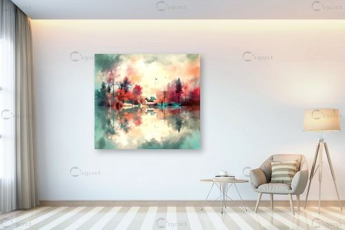 כפר בנהר – יניב גרינברג | תמונה לקיר בסגנון מודרני