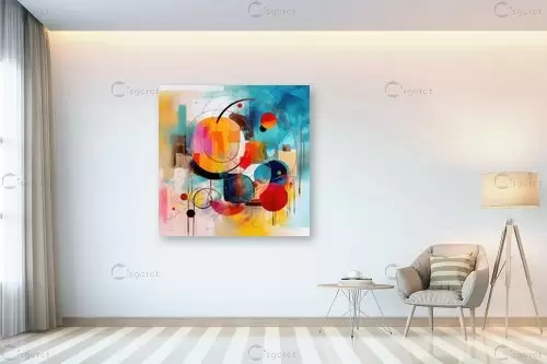 מעגלי החיים – אורית גפני | תמונה לקיר בסגנון מודרני