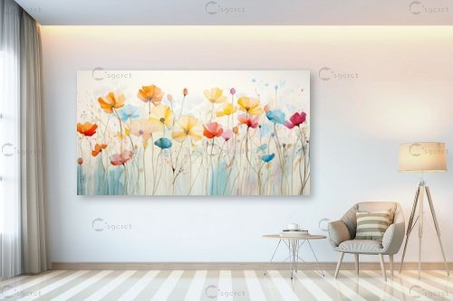 פרחים בטבע – יניב גרינברג | תמונה לקיר בסגנון מודרני