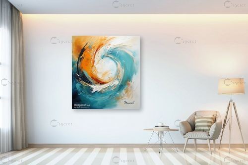 ריקוד הצבעים – מני שמעוני | תמונה לקיר בסגנון מודרני