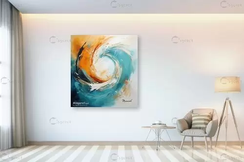 ריקוד הצבעים – מני שמעוני | תמונה לקיר בסגנון מודרני