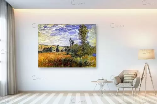 Landscape At Vetheuil – קלוד מונה | תמונה לקיר