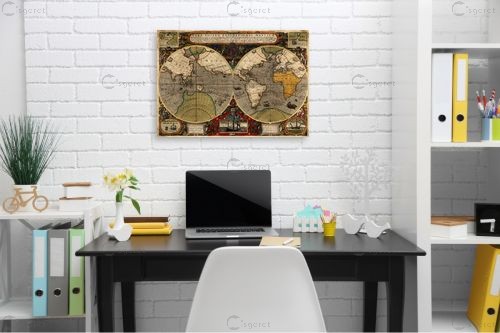 מפת עולם עתיקה – מפות העולם | תמונה לקיר