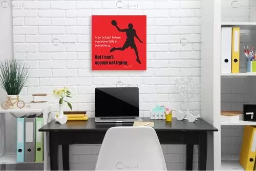 Michael Jordan - מסגרת עיצובים - חדר כושר טיפוגרפיה דקורטיבית  - מק''ט: 240858