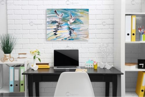 ריקוד הצפרים – חיה וייט | תמונה לקיר בסגנון מודרני