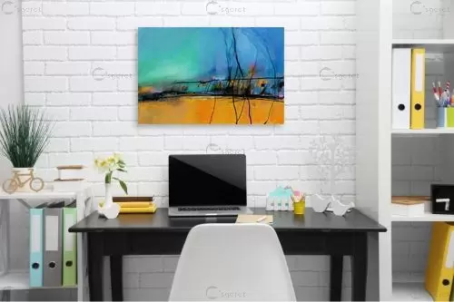 מופשט 124 – איש גורדון | תמונה לקיר בסגנון מופשט