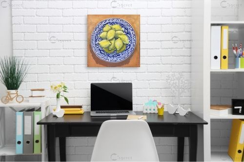 Green citrus  – MMB Art Studio | תמונה לקיר בסגנון מודרני