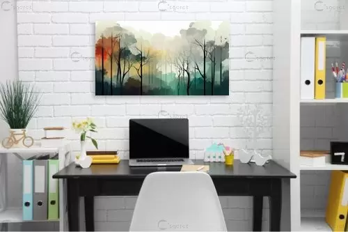 יער ירוק – יניב גרינברג | תמונה לקיר בסגנון מודרני