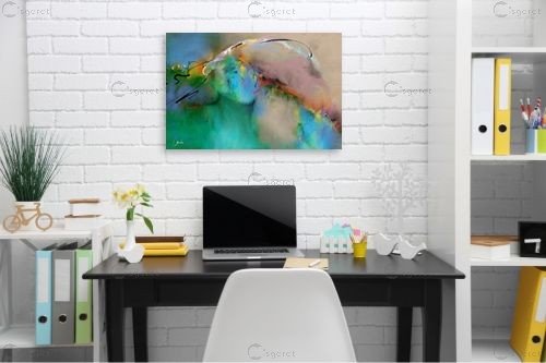 אישה מופשטת – איש גורדון סלקטד | תמונה לקיר בסגנון מופשט