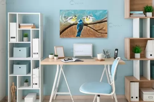 גוזלים – מזל בוכריס | תמונה לקיר בסגנון מודרני