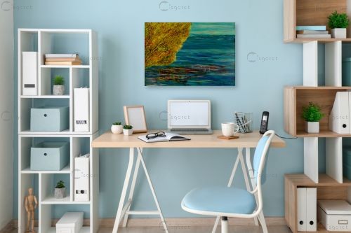 על פלגי מים – אסתר חן-ברזילי | תמונה לקיר בסגנון מודרני