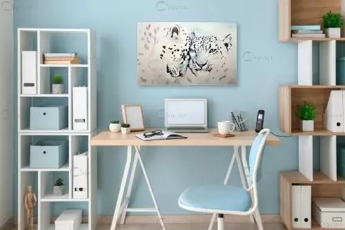 נמרים לבנים – Artpicked | תמונה לקיר בסגנון מודרני