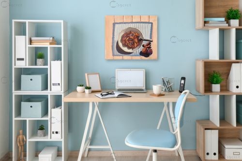 Still life with plums – MMB Art Studio | תמונה לקיר בסגנון מודרני