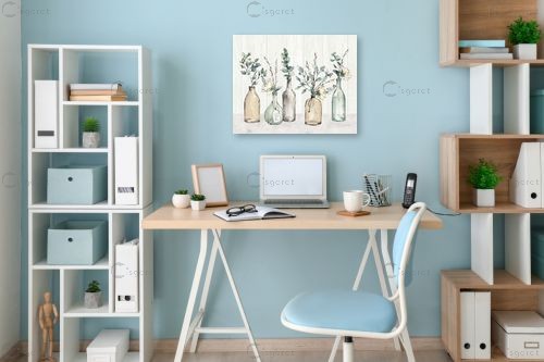 פרחים בקנקנים I – Anne Tavoletti | תמונה לקיר בסגנון מודרני