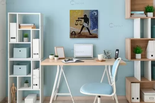 מזל מאזניים – רוני רות פלמר | תמונה לקיר בסגנון מודרני