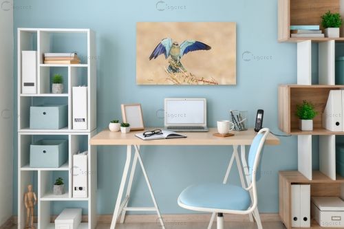 כחול טורקיז – כרמל תדמור | תמונה לקיר בסגנון מודרני