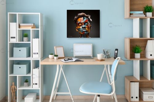 האדם המפוסל – אמיר וינברגר | תמונה לקיר בסגנון מודרני