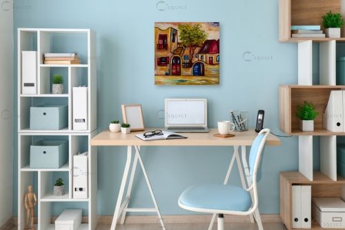 סמטה ספרדית – עדנה כהן | תמונה לקיר בסגנון כפרי