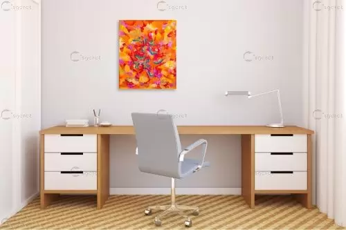 ציפורים בסתיו – MMB Art Studio | תמונה לקיר בסגנון מופשט