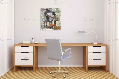ממתיקות סוד - בן רוטמן - תמונות לסלון מודרני איור רישום בצבע  - מק''ט: 211951
