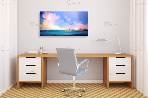 עננים של ים – איש גורדון | תמונה לקיר בסגנון מופשט