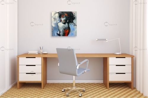 שירת השקט – יובל אמיר | תמונה לקיר בסגנון מופשט