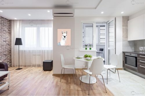 אלפקה פרחונית – Becky Thorns | תמונה לקיר בסגנון מודרני