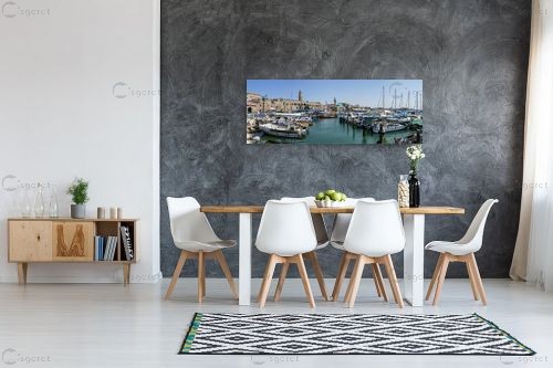 פנורמה בנמל עכו – ארי בלטינשטר | תמונה לקיר בסגנון מודרני