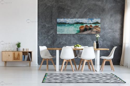 סירות – אסתר טל | תמונה לקיר בסגנון מודרני