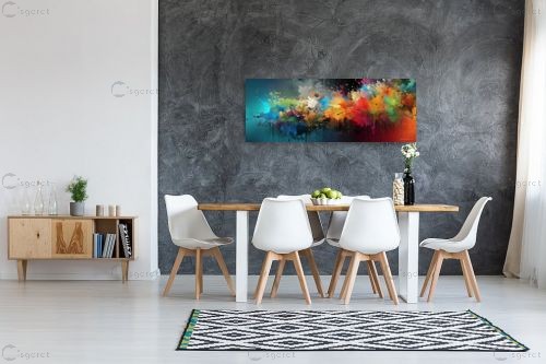 צבעים מתפרצים – יובל אמיר | תמונה לקיר בסגנון מודרני
