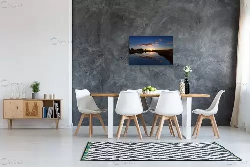 זריחה – יבגני זלבקוב | תמונה לקיר בסגנון כפרי