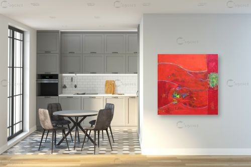 אדום אש - ורד אופיר - תמונות רומנטיות לחדר שינה אבסטרקט רקעים צורות תבניות מופשטות  - מק''ט: 115240