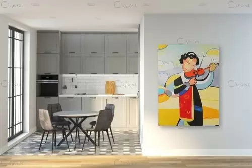 כנר – נטליה ברברניק | תמונה לקיר בסגנון פופ ארט