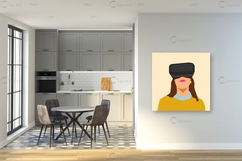 vr girl – Artpicked | תמונה לקיר בסגנון מודרני