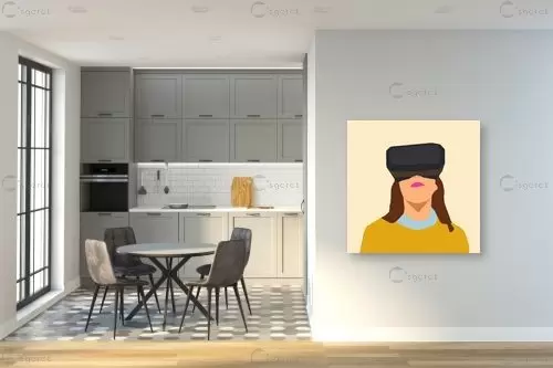 vr girl – Artpicked | תמונה לקיר בסגנון מודרני