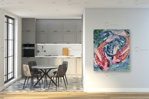 koi fish   – MMB Art Studio | תמונה לקיר בסגנון מופשט