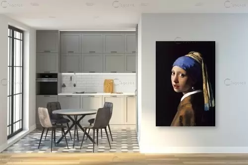 Girl with a Pearl Earring - יאן ורמיר - חדר שינה בסגנון אופנה וסטייל  - מק''ט: 352865