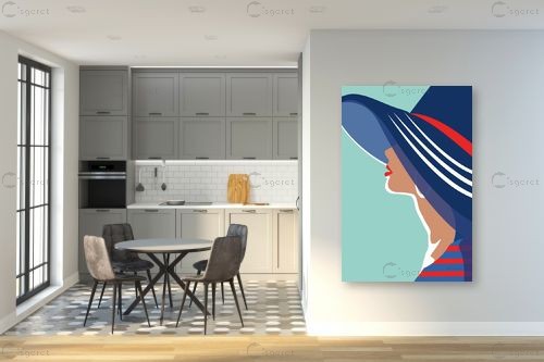 שיק בחוף הים – Omar Escalante | תמונה לקיר בסגנון מודרני