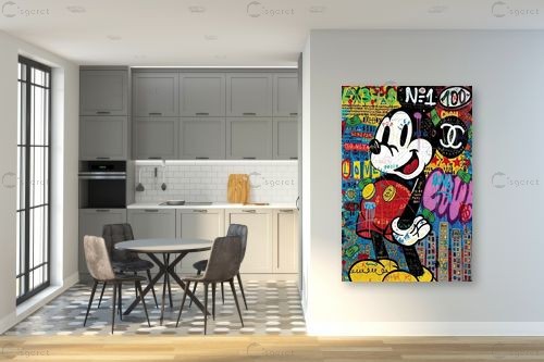 מיקי מאוס פופ ארט - Artpicked Modern - תמונות לחדרי ילדים חדרי ילדים פופ ארט גרפיטי  - מק''ט: 439024