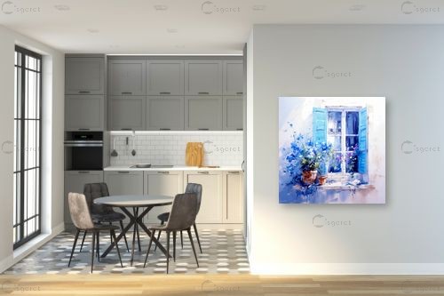 בוקר רומנטי – אורית גפני | תמונה לקיר בסגנון מודרני