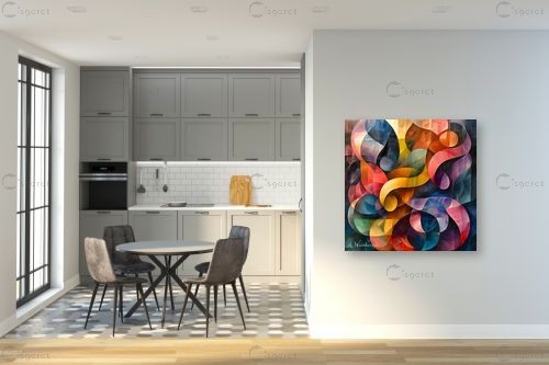 גלים עתידניים – אמיר וינברגר | תמונה לקיר בסגנון מודרני