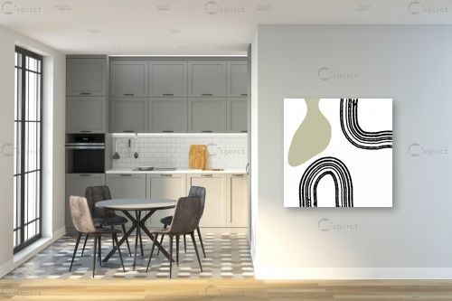 נורדי מופשט – לינוי ניסימוב | תמונה לקיר בסגנון מודרני