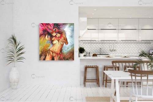 ריקוד אינדיאני – בן רוטמן | תמונה לקיר בסגנון מופשט