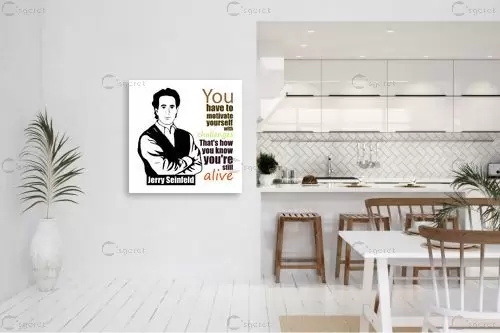 Jerry Seinfeld quote - מסגרת עיצובים - תמונות השראה למשרד טיפוגרפיה דקורטיבית  - מק''ט: 241157