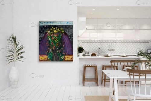 שער הפרחים – אסתר חן-ברזילי | תמונה לקיר בסגנון מודרני